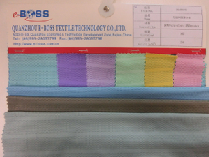 16eB048 90%Polyester 10%Spandex Two Tone Stripe Mesh for T-Shirt 165cmX130gm2